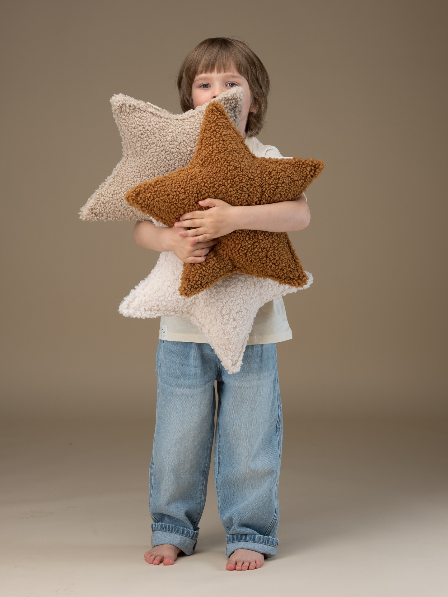 Wigiwama - Cream White Star Cushion – Bild 2