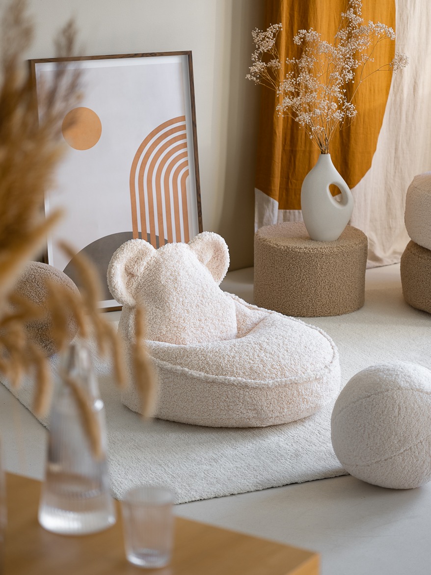 Wigiwama - Cream White Bear Beanbag – Bild 3