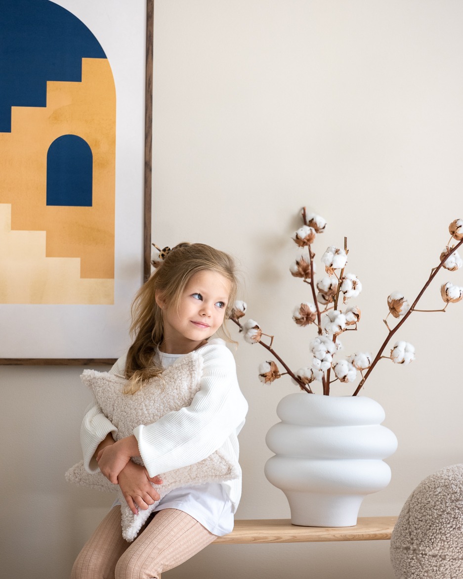 Wigiwama - Cream White Star Cushion – Bild 5