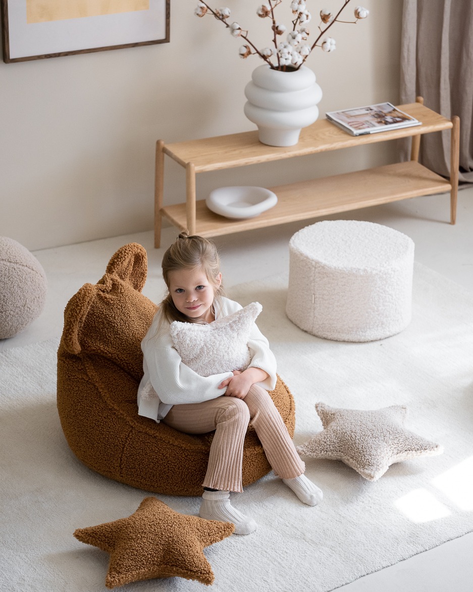 Wigiwama - Cream White Pouffe – Bild 4