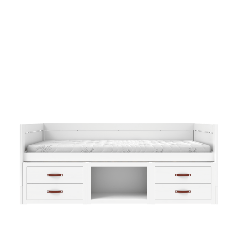 Kojenbett mit Regalen und Schubladen – Bild 3