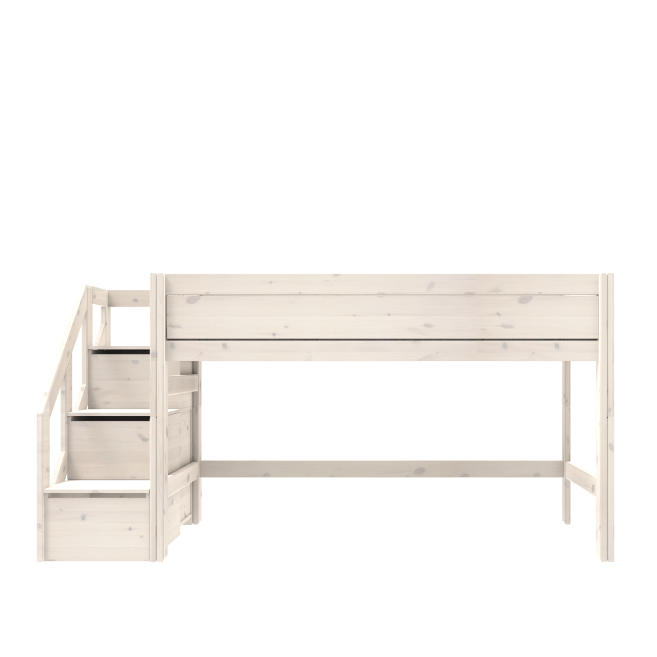 Halbhohes Bett mit Treppe – Bild 2