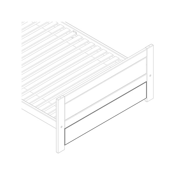 LIFETIME - Abdeckplatte für Bett 120 cm