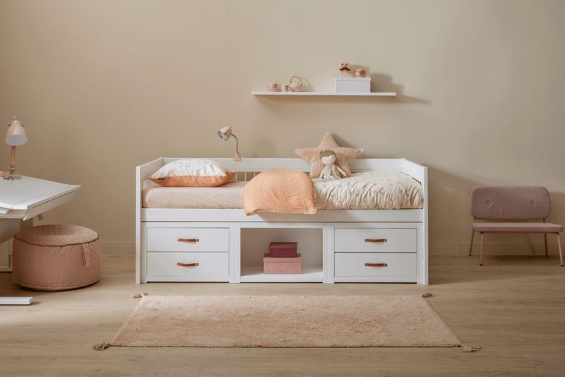 Kojenbett mit Regalen und Schubladen – Bild 6