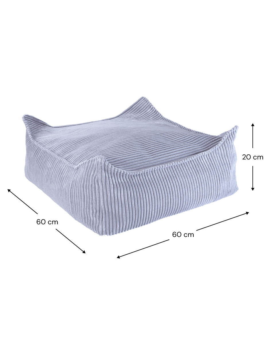 Wigiwama - Blueberry Blue Square Ottoman – Bild 4