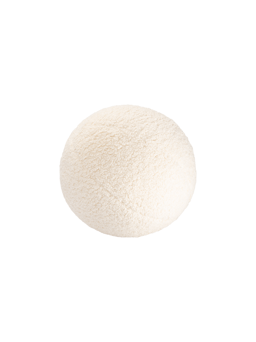 Wigiwama - Cream White Ball Cushion