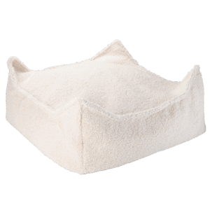 Wigiwama - Cream White Square Ottoman