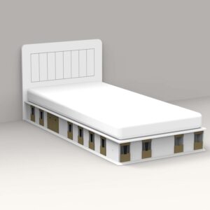 Mathy by Bols Stallbett mit 16 Boxen Braun