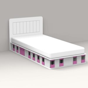 Mathy by Bols Stallbett mit 16 Boxen Pink