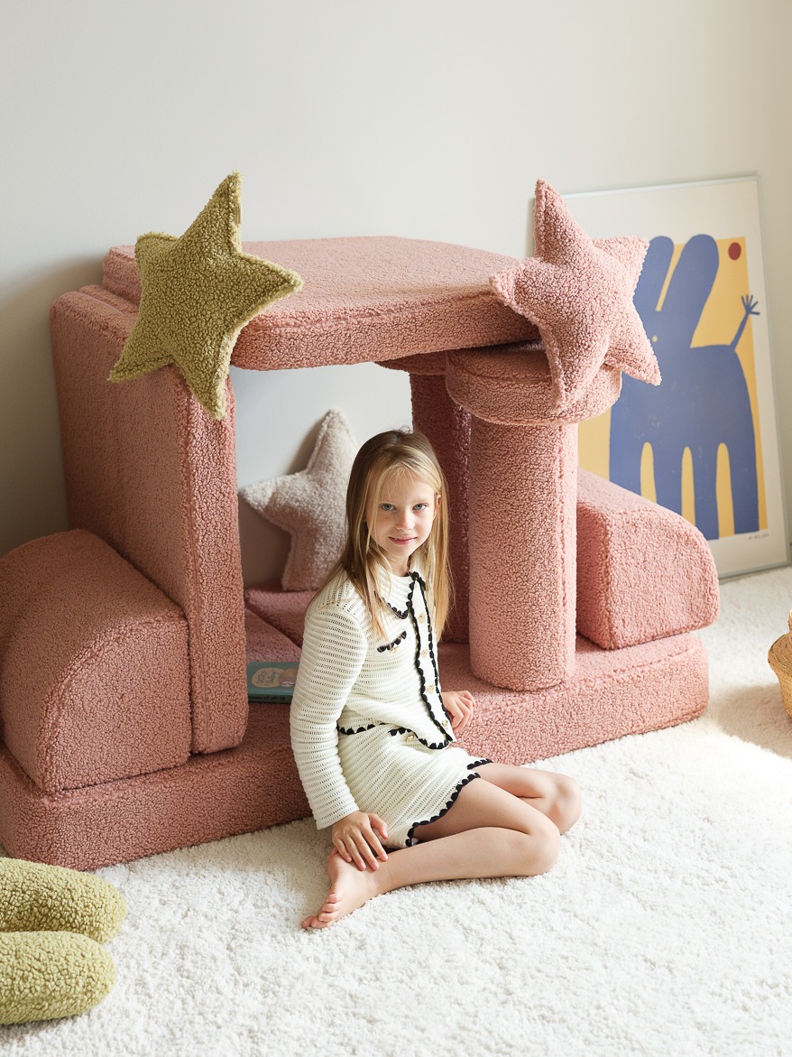 Wigiwama - Guava Pink Star Cushion – Bild 3